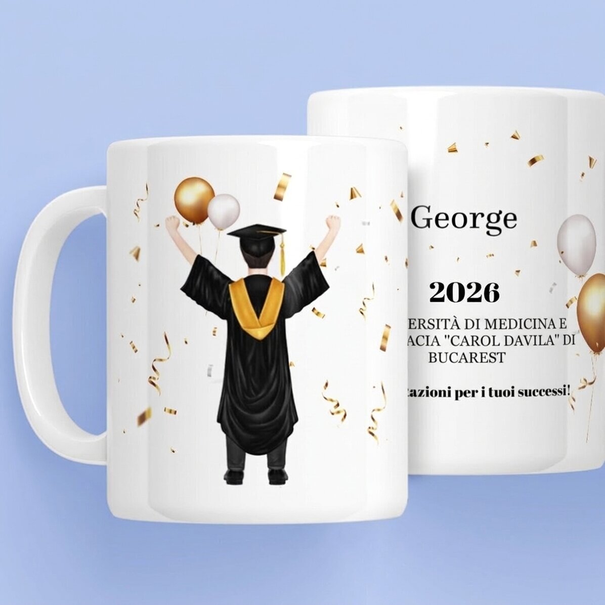 Tazza personalizzata con scritta - La sua laurea