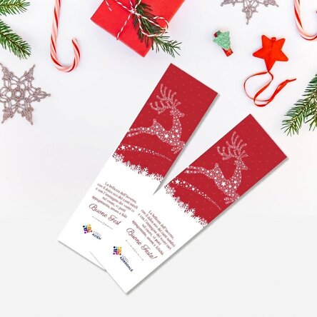 Segnalibro personalizzato con testo e logo - La magia del Natale