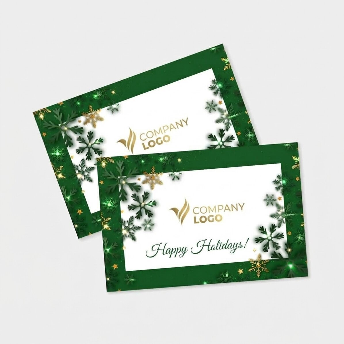 Magnete personalizzato 15x10 cm con logo e testo - Merry Christmas