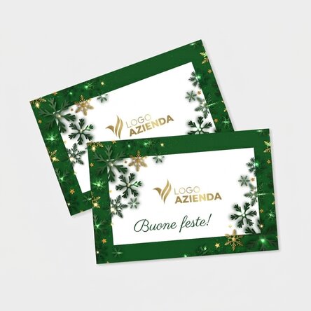 Magnete personalizzato 15x10 cm con logo e testo - Merry Christmas