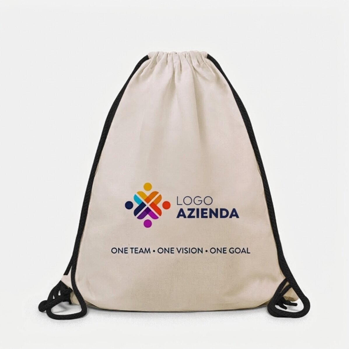 Zaino personalizzato con logo e testo