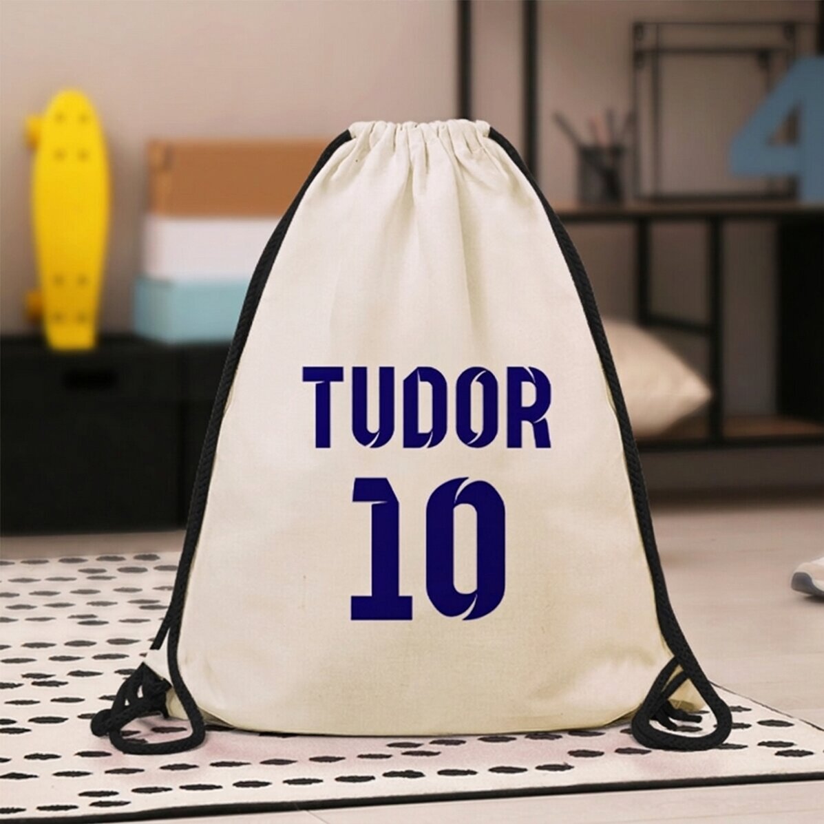 Zaino personalizzato con nome e numero - modello da calcio