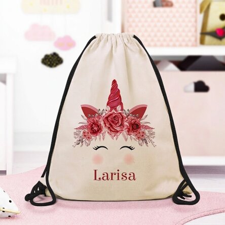 Zaino personalizzato con scritta - Unicorno