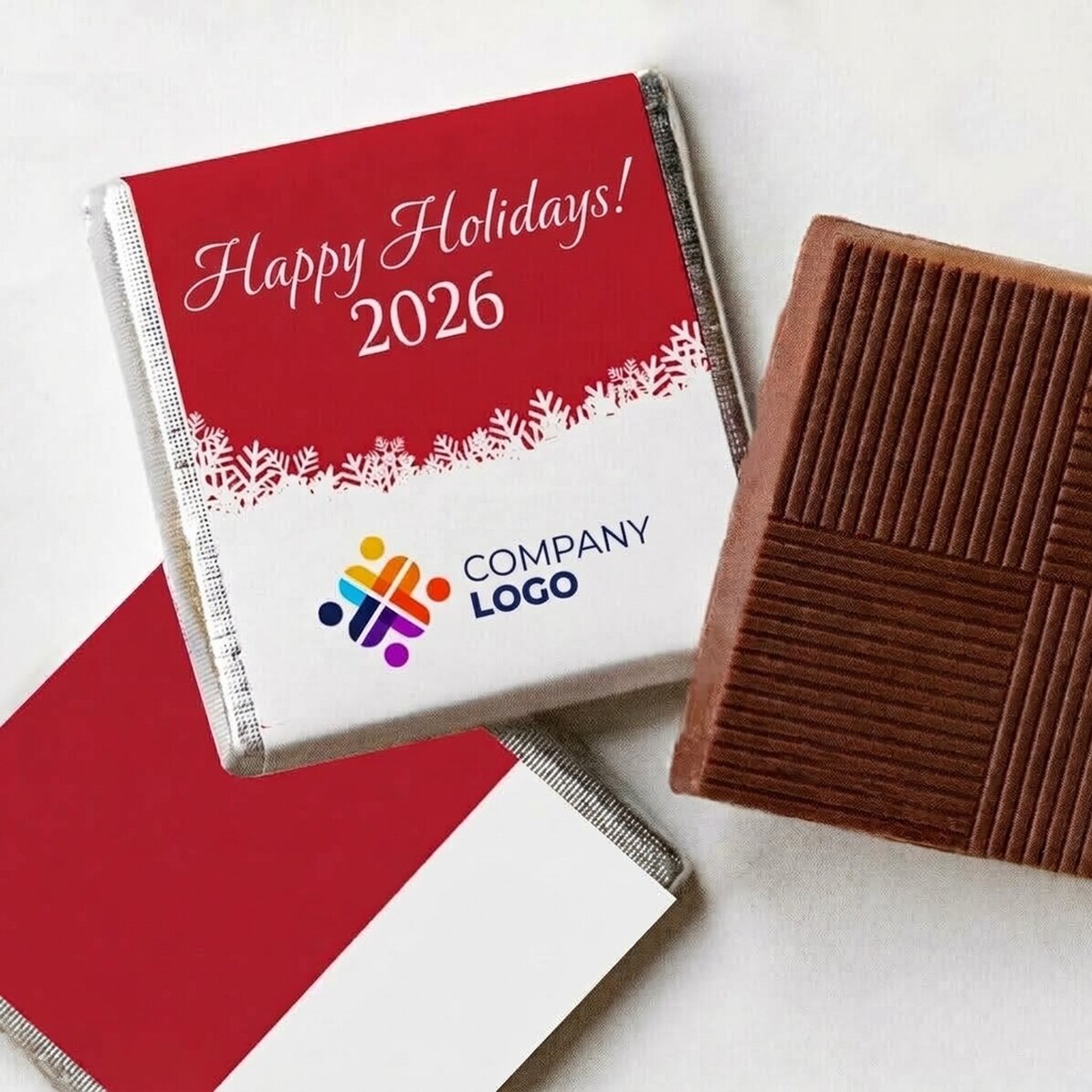 Mini cioccolatino personalizzato con logo e messaggio