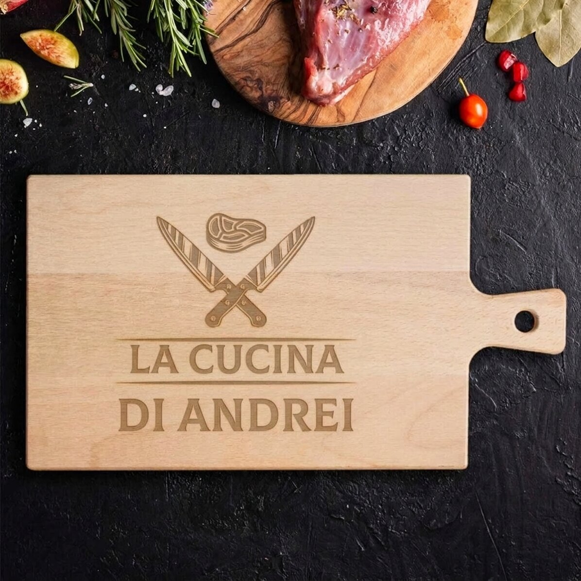 Tagliere personalizzato - Coltelli
