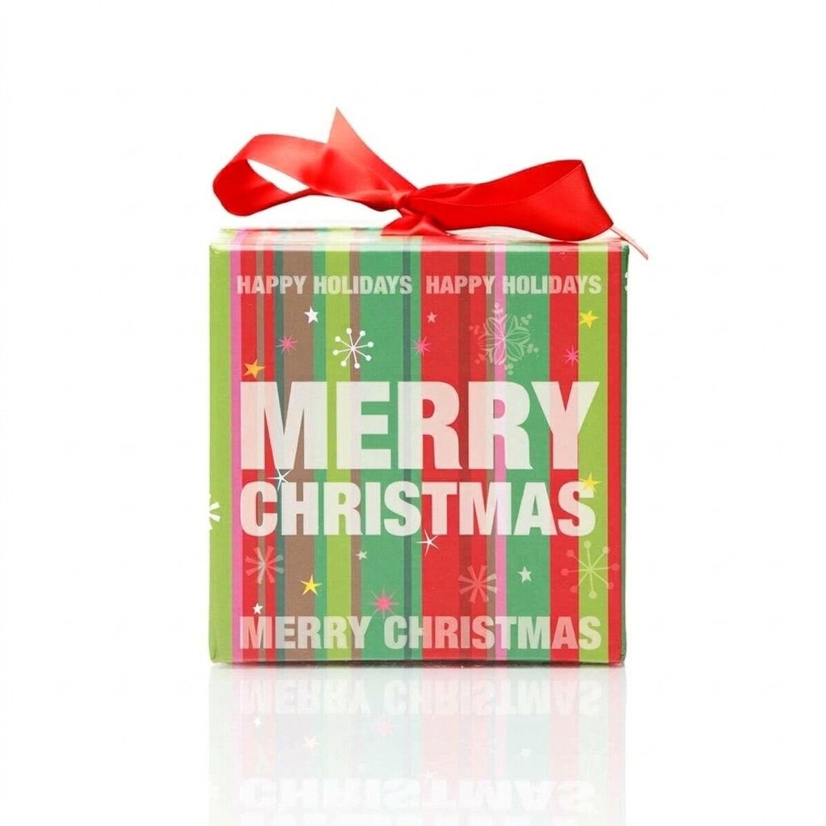 Confezione regalo natalizia - modello fiocchi di neve