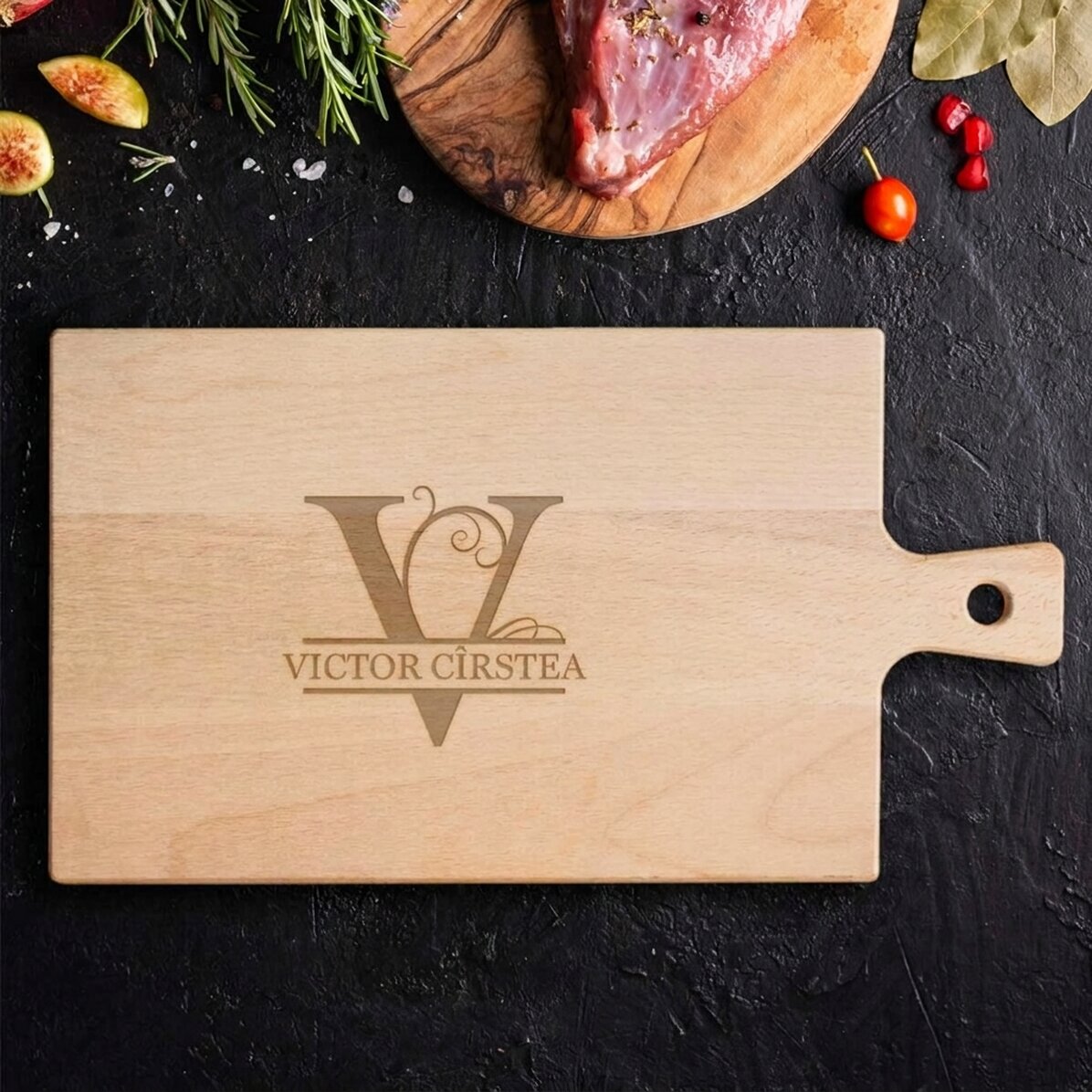 Tagliaverdure personalizzato - Iniziale e nome