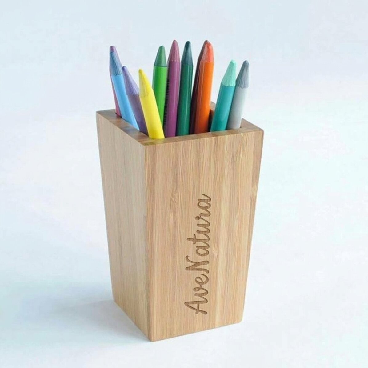 Portamatite in legno per matite e penne a sfera - avenatura