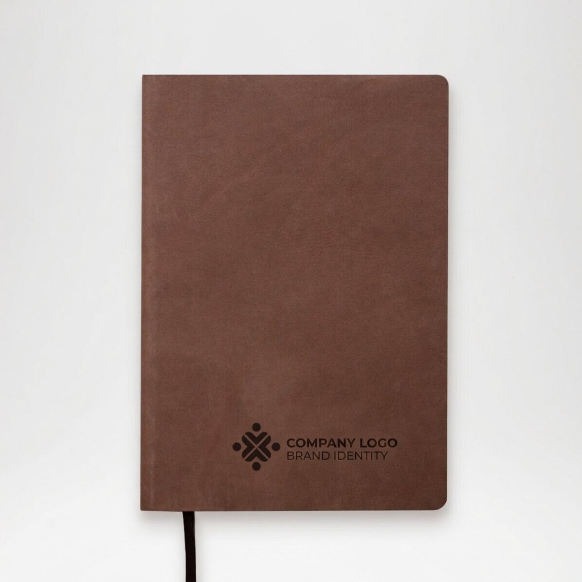 Agenda in pelle personalizzata con logo al centro
