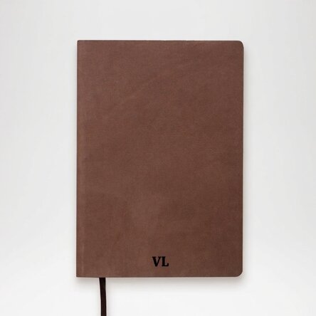 Agenda in pelle personalizzata con iniziali o nome