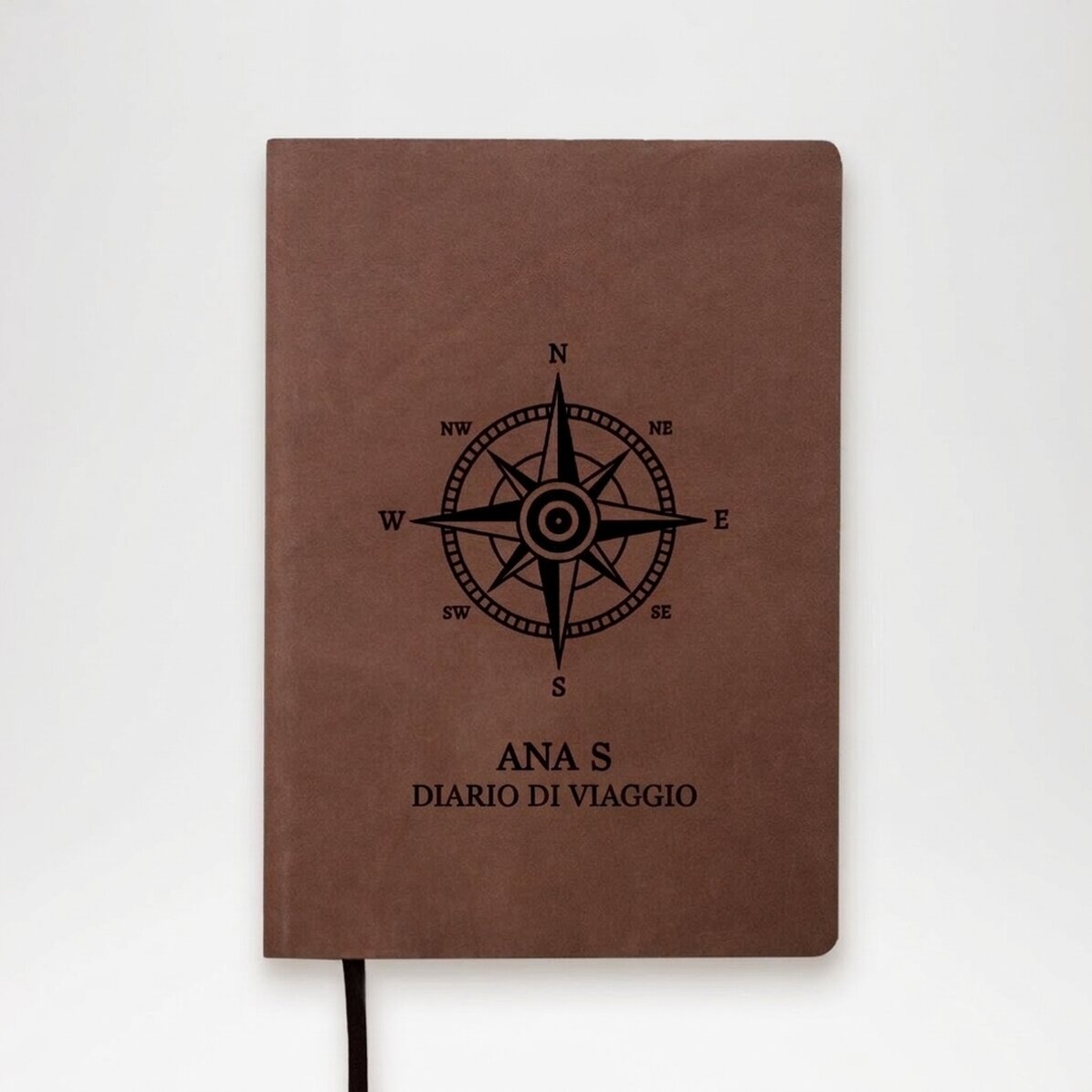 Agenda in pelle personalizzata con nome - Busola