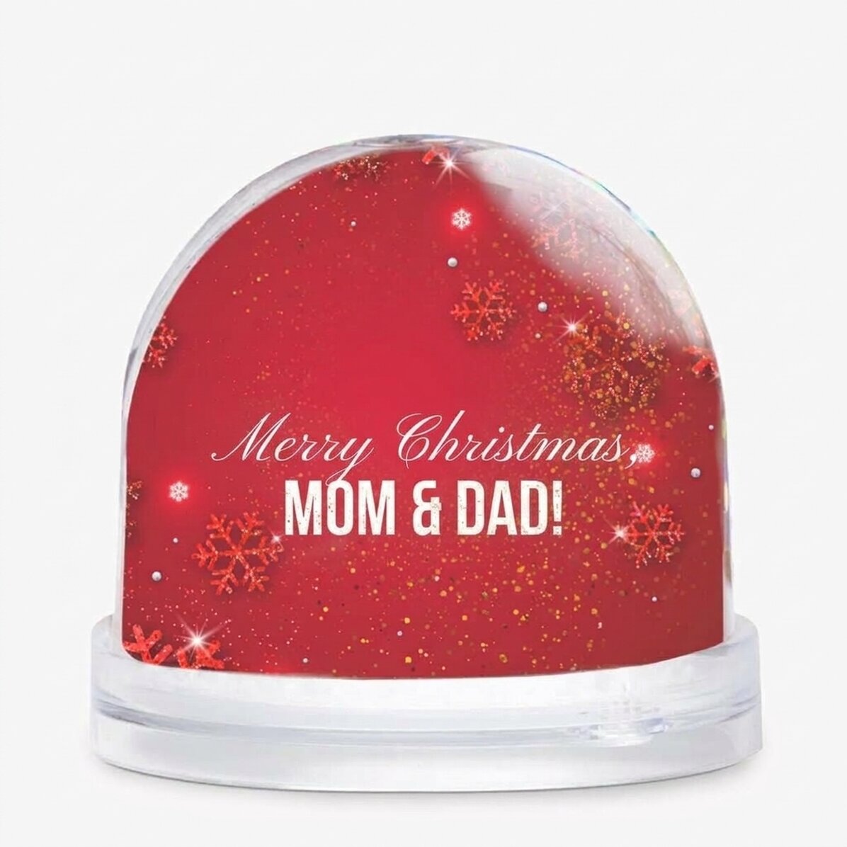 Pallina da scrivania personalizzata con foto e messaggio - Buon Natale!