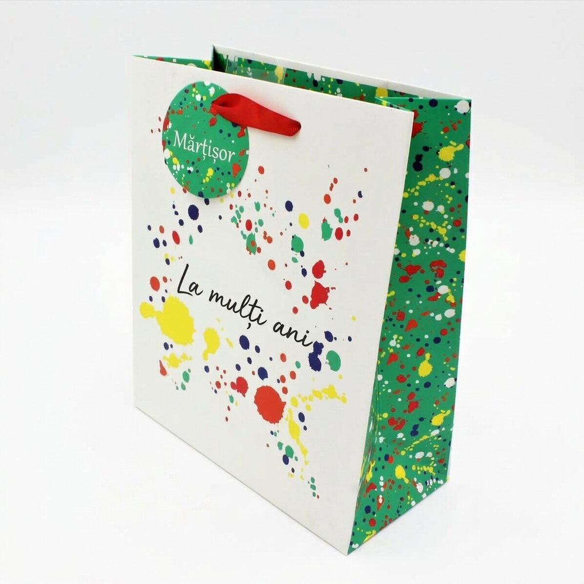 Sacchetto regalo - modello Happy Birthday splash