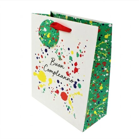 Sacchetto regalo - modello Happy Birthday splash