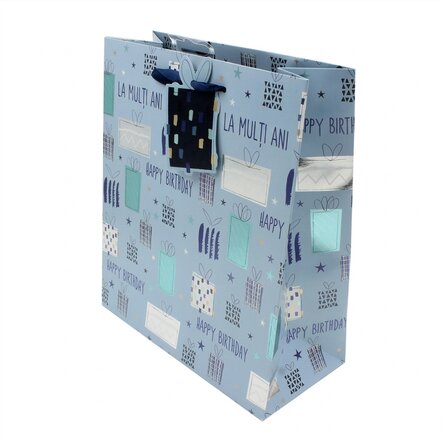 Sacchetto regalo - modello "Happy Birthday gifts"