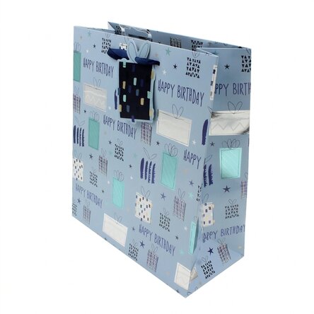 Sacchetto regalo - modello "Happy Birthday gifts"
