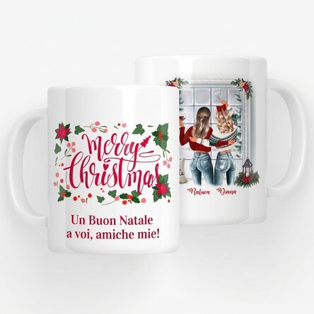 Tazza personalizzata con nome per gli amici - Buon Natale