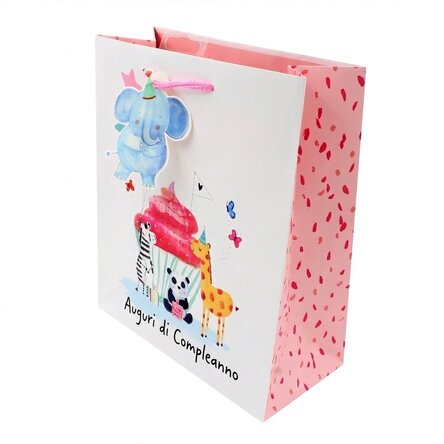 Sacchetto regalo - modello "Birthday wishes"