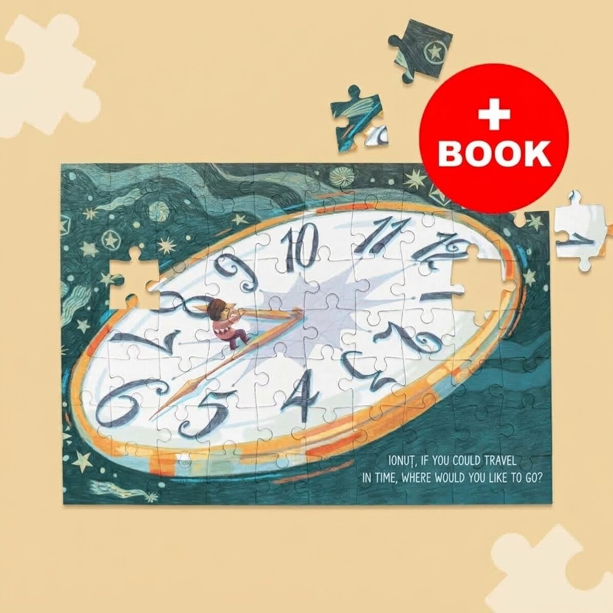Set composto da un puzzle da 28x19 cm e dal libro “Il cerchio”