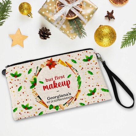 Kit trucco personalizzato con la scritta “Survival Kit”