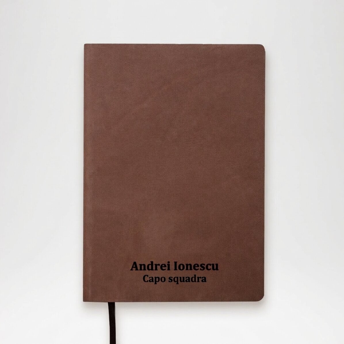 Agenda in pelle personalizzata con scritta