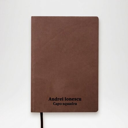 Agenda in pelle personalizzata con scritta
