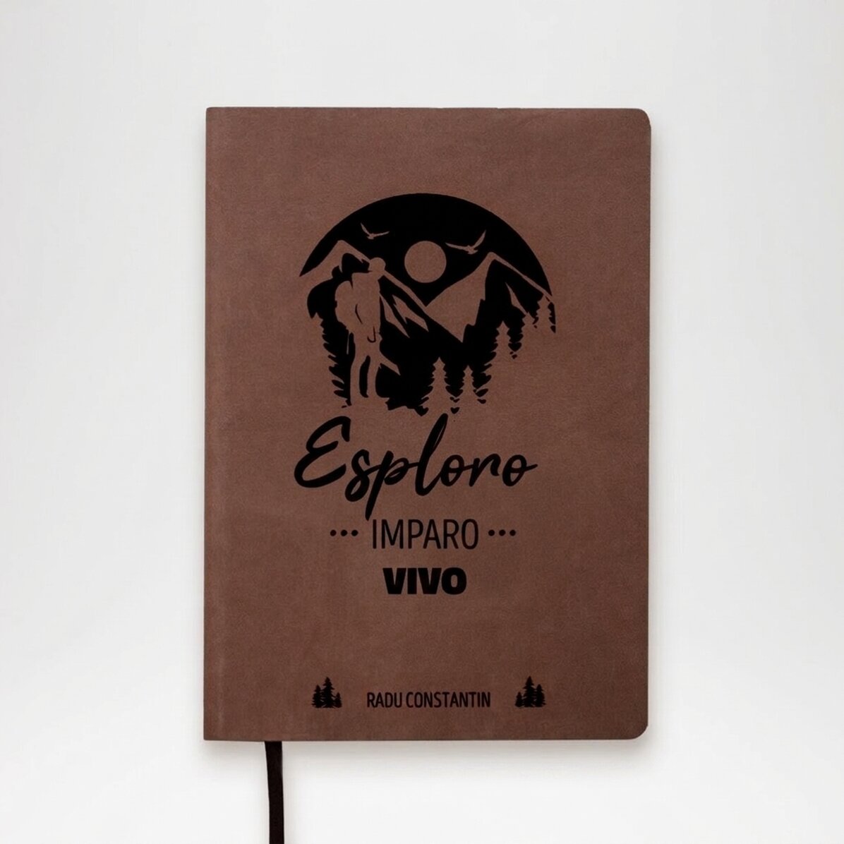 Agenda in pelle personalizzata con dedica per gli avventurieri