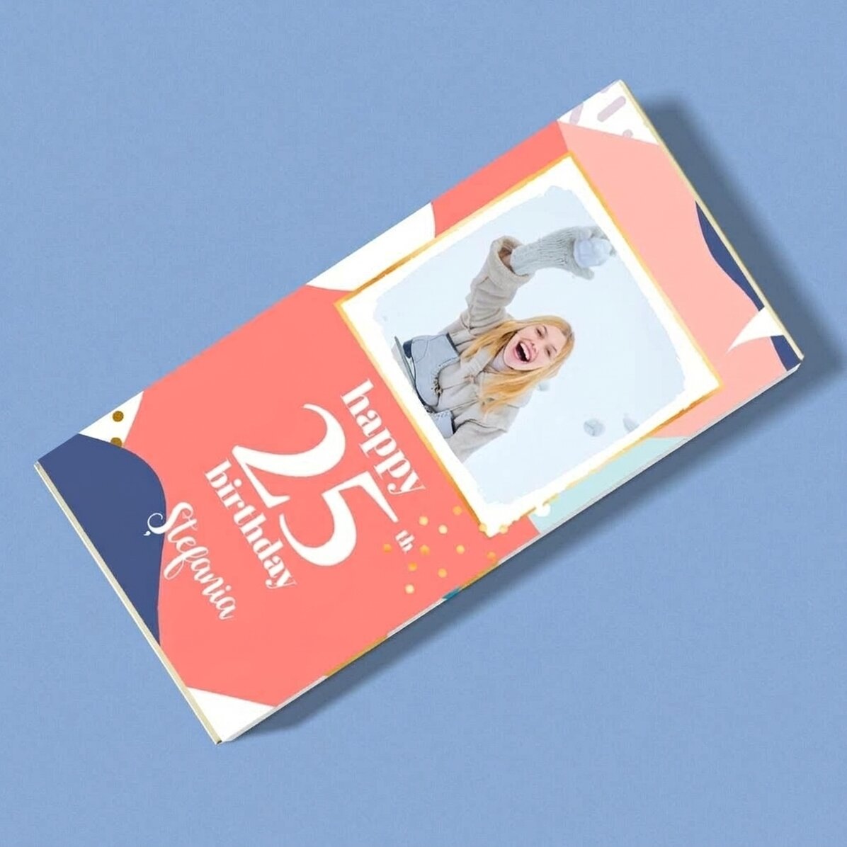 Cioccolato personalizzato con foto e testo - Buon compleanno!