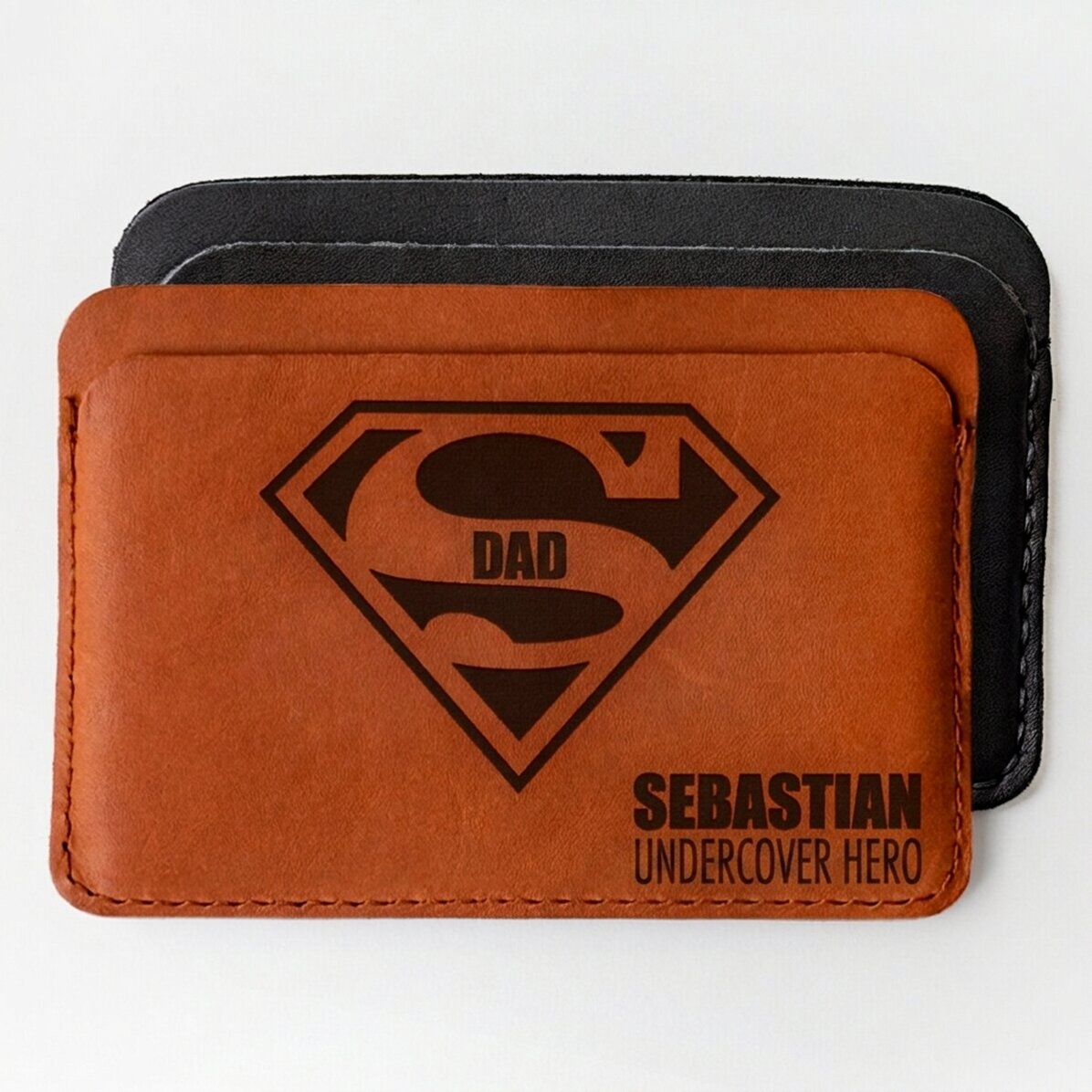 Portafoglio in pelle personalizzato con nome - Super TATA