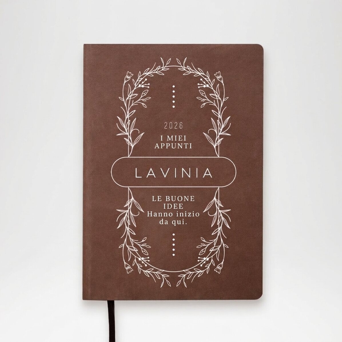 Agenda personalizzata con testo - Flowers