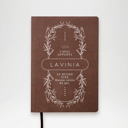 Agenda personalizzata con testo - Flowers