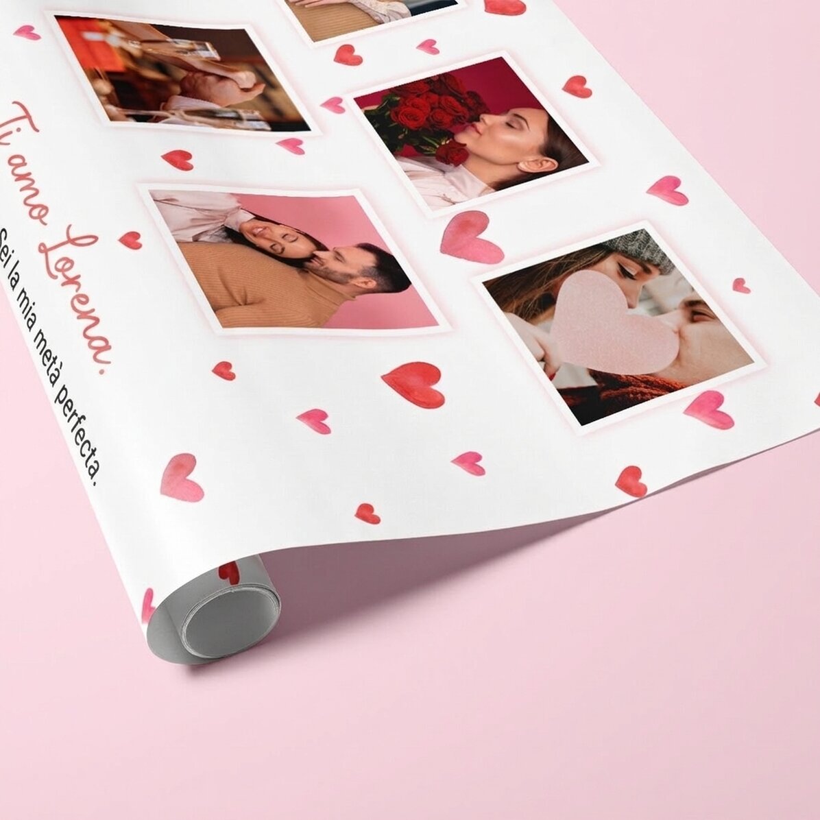 Carta da regalo personalizzata con 10 foto e un messaggio - Love