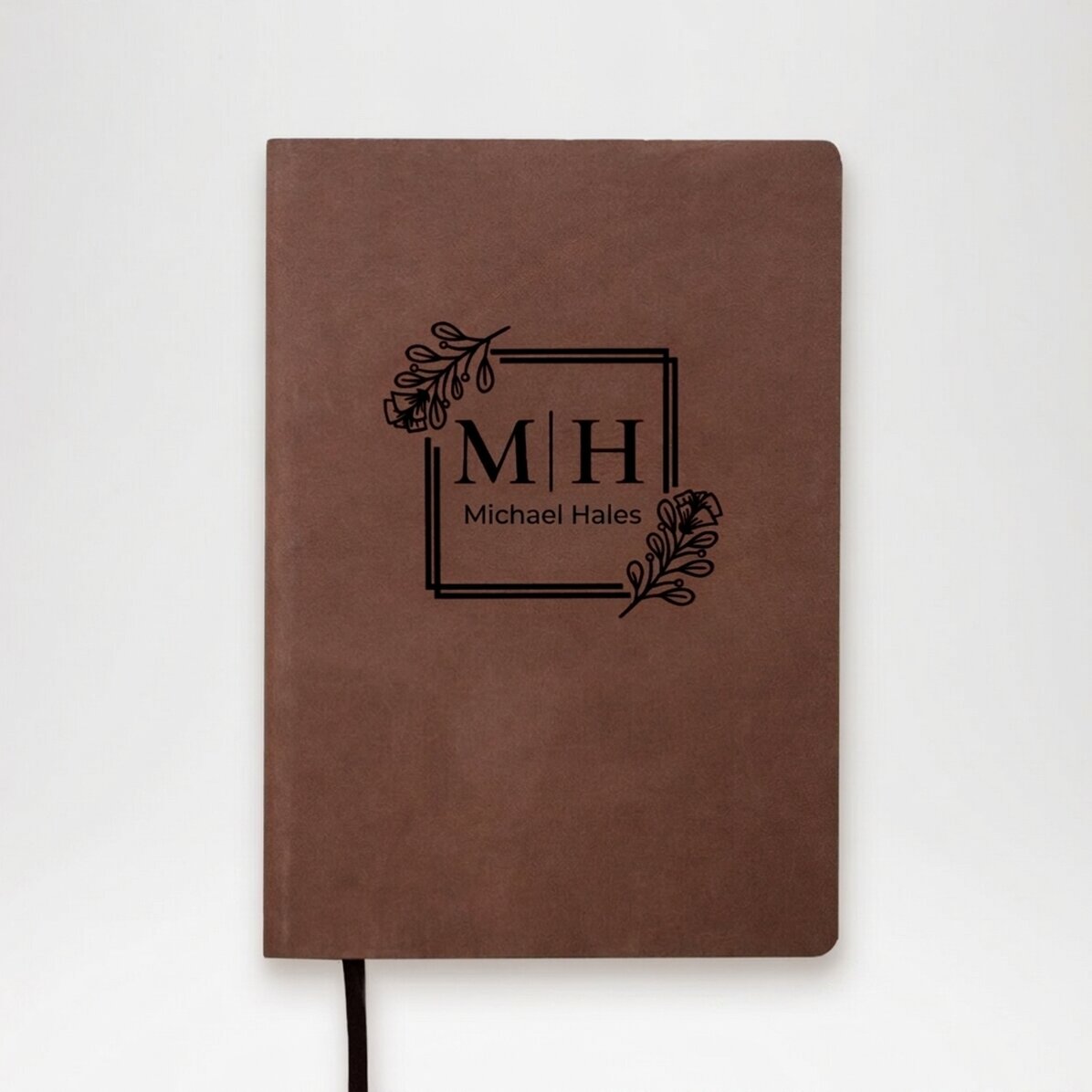 Agenda in pelle personalizzata con iniziali e nome - Elegante