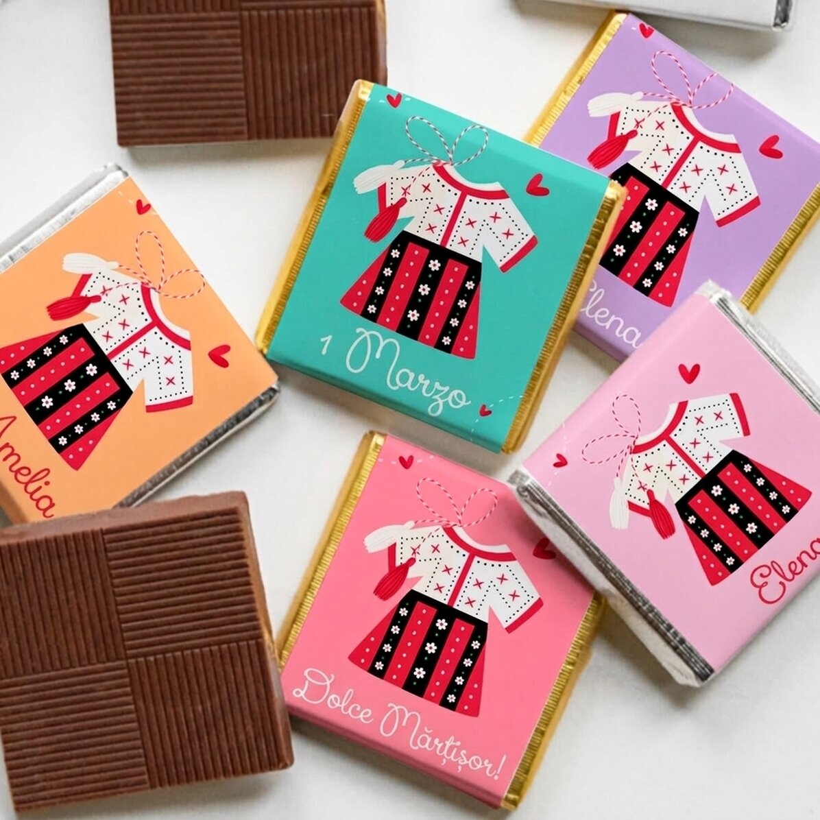 Mini cioccolatino personalizzato con nome - 1° marzo