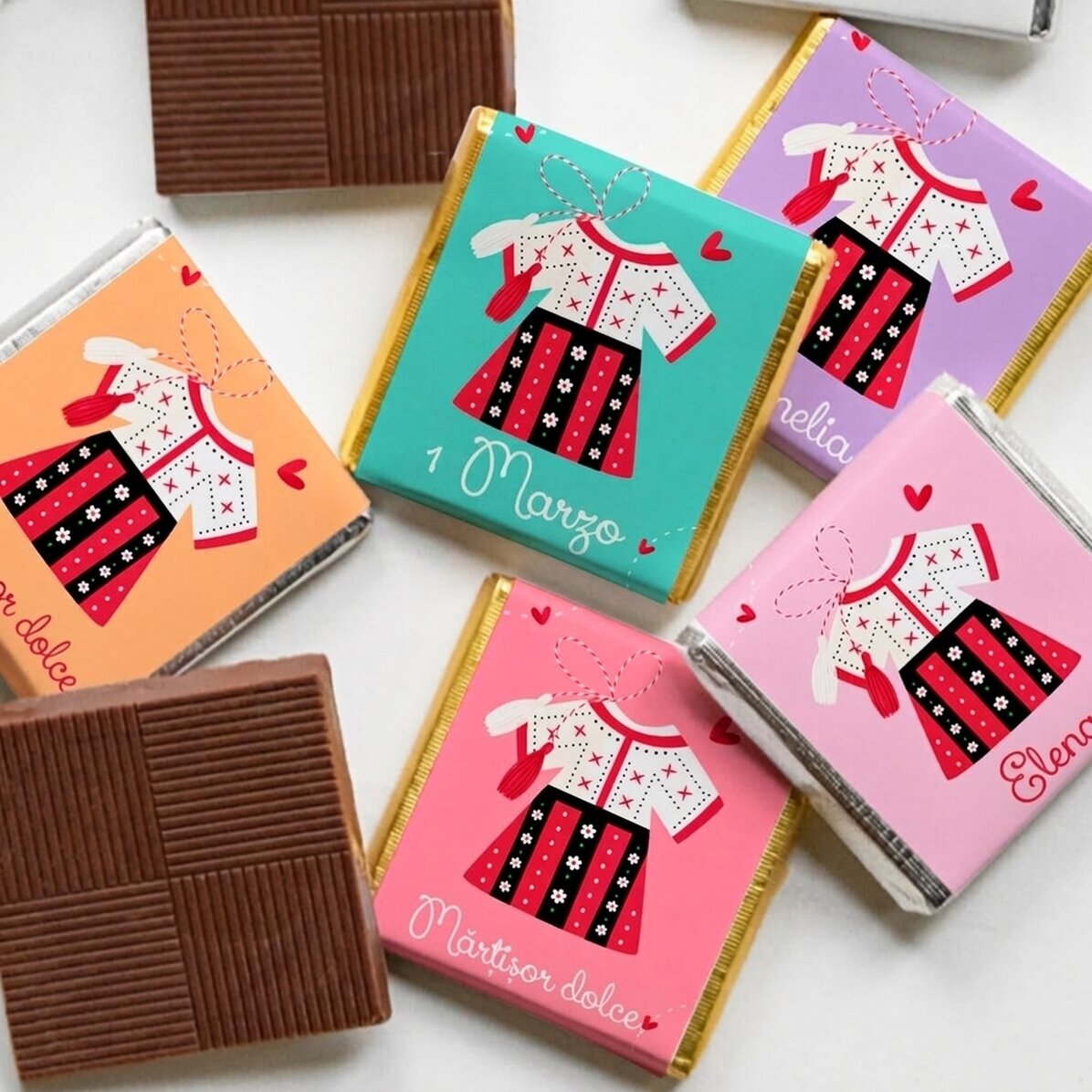 Mini cioccolatino personalizzato con nome - 1° marzo