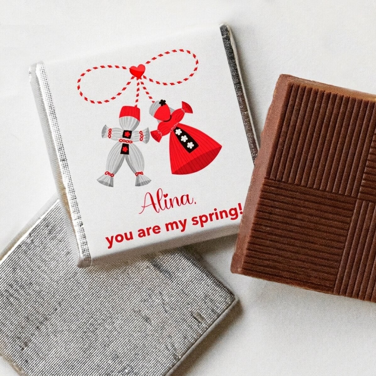 Mini cioccolatino personalizzato con una frase d