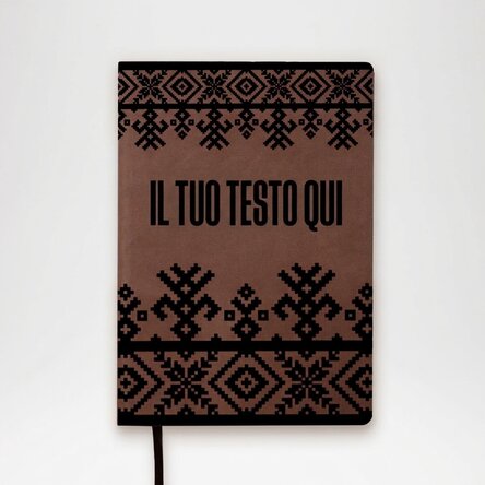 Agenda in pelle personalizzata con nome - Modello tradizionale