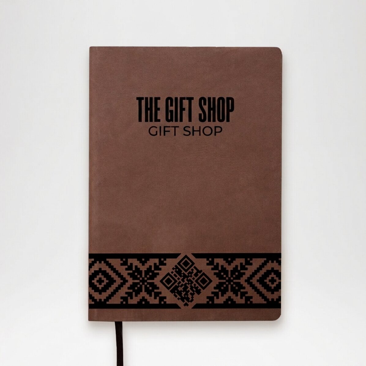 Agenda in pelle personalizzata con nome e codice QR - Traditional