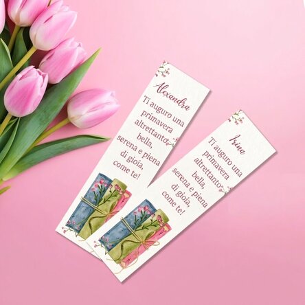 Segnalibro personalizzato con messaggio - Spring