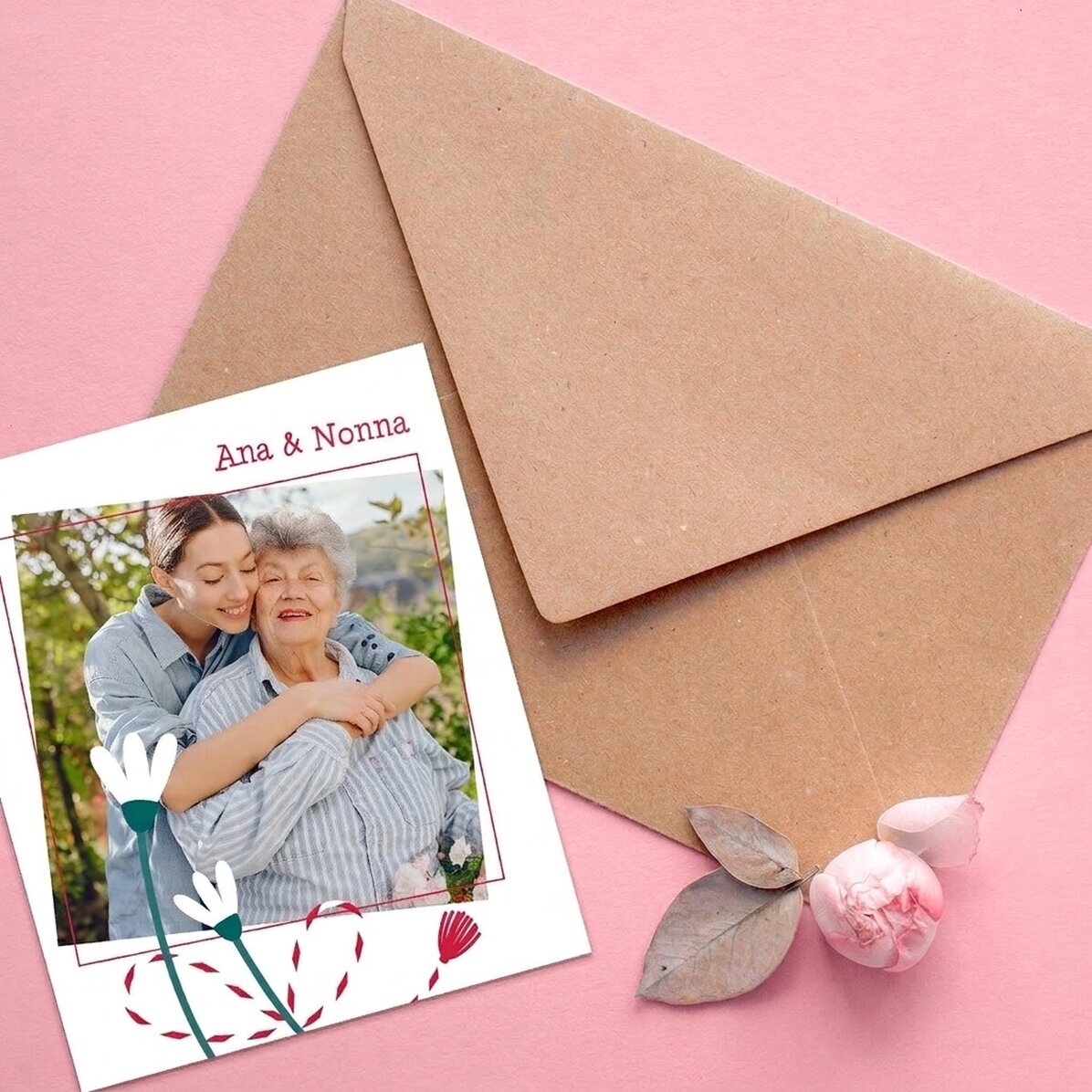 Foto personalizzata 10x12 cm con testo