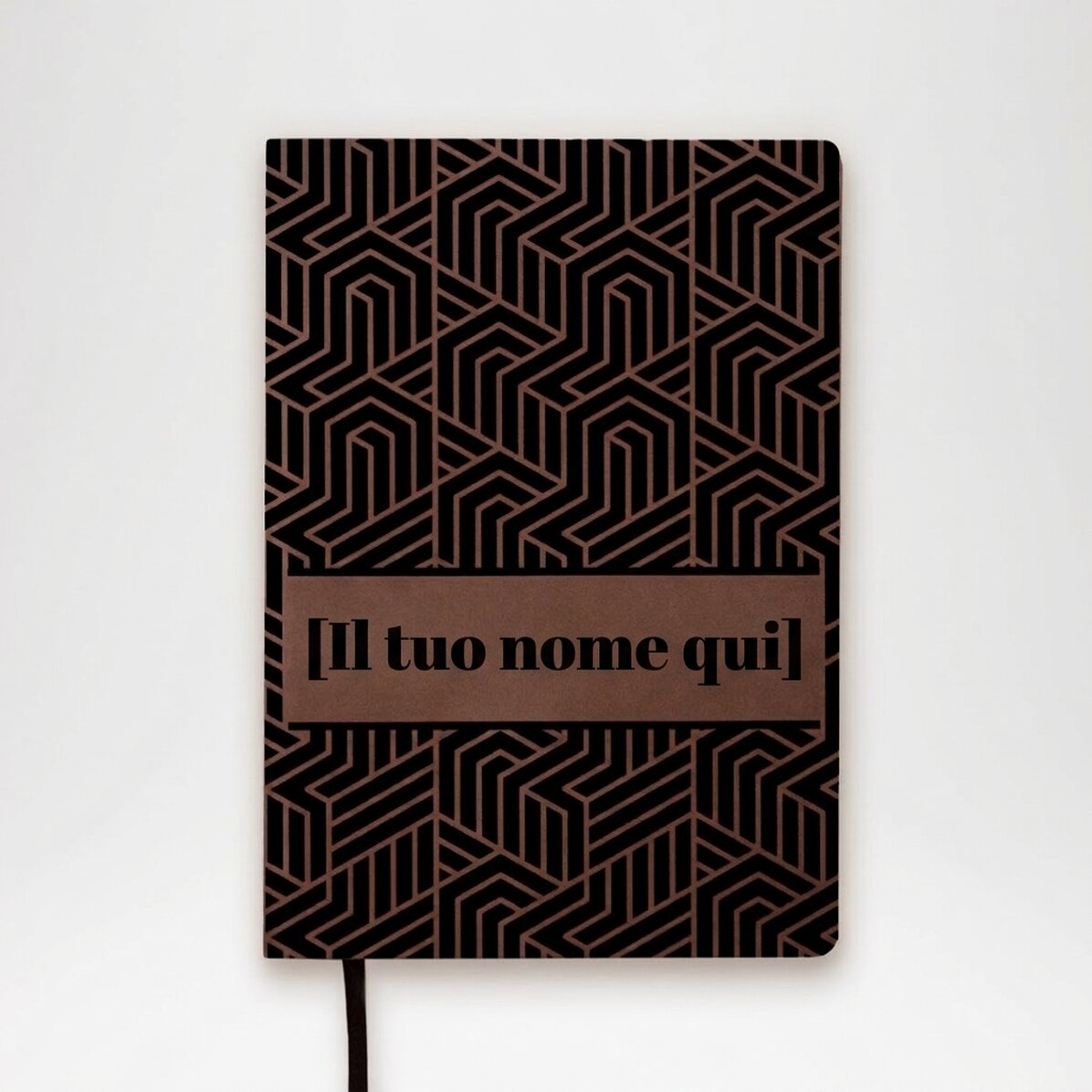 Agenda in pelle personalizzata con nome - Modello elegante