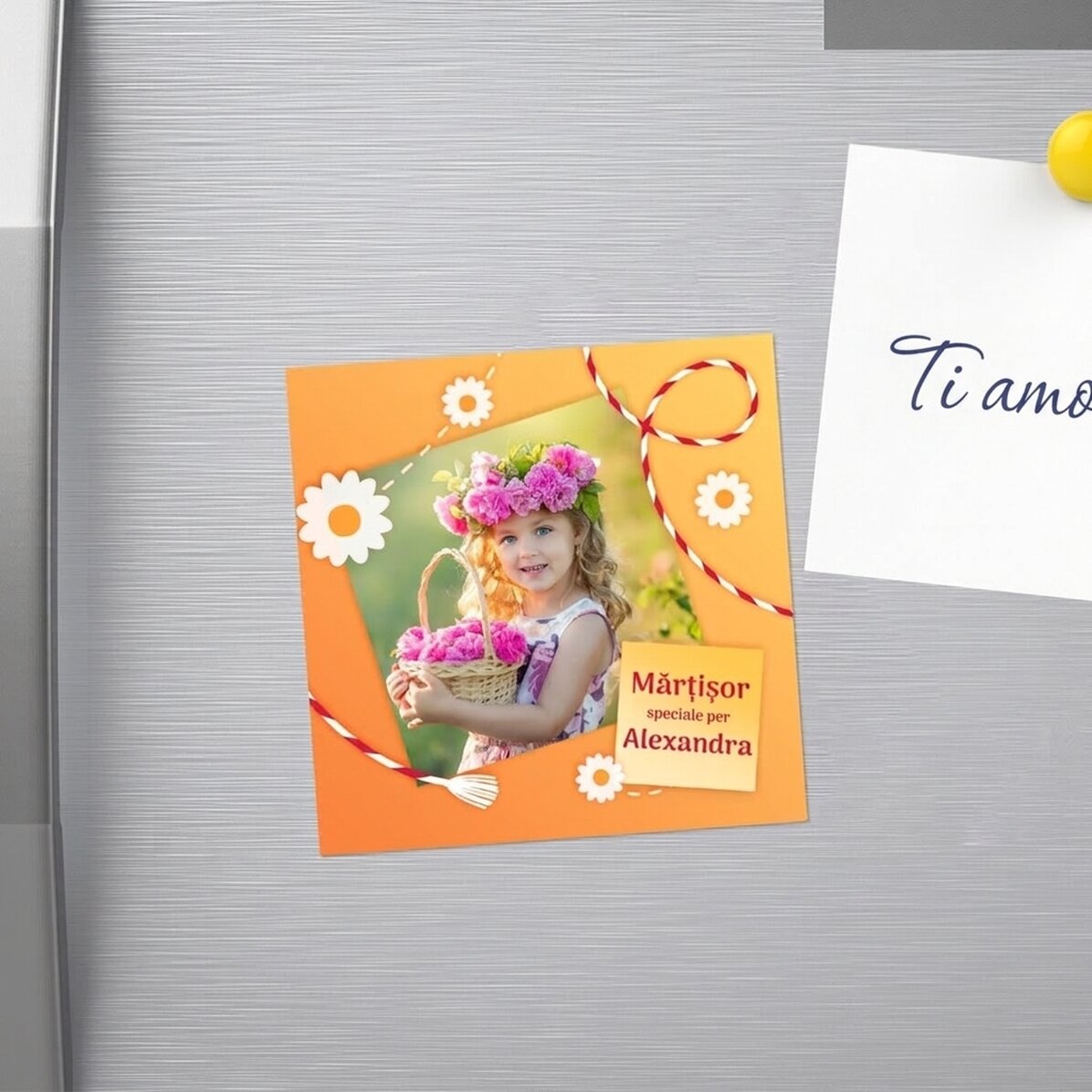 Magnete 10x10 personalizzato con una foto speciale