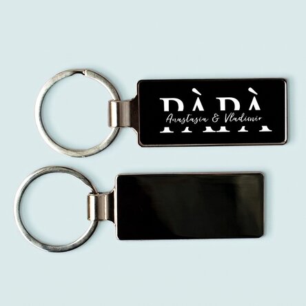 Portachiavi personalizzato con un messaggio per papà
