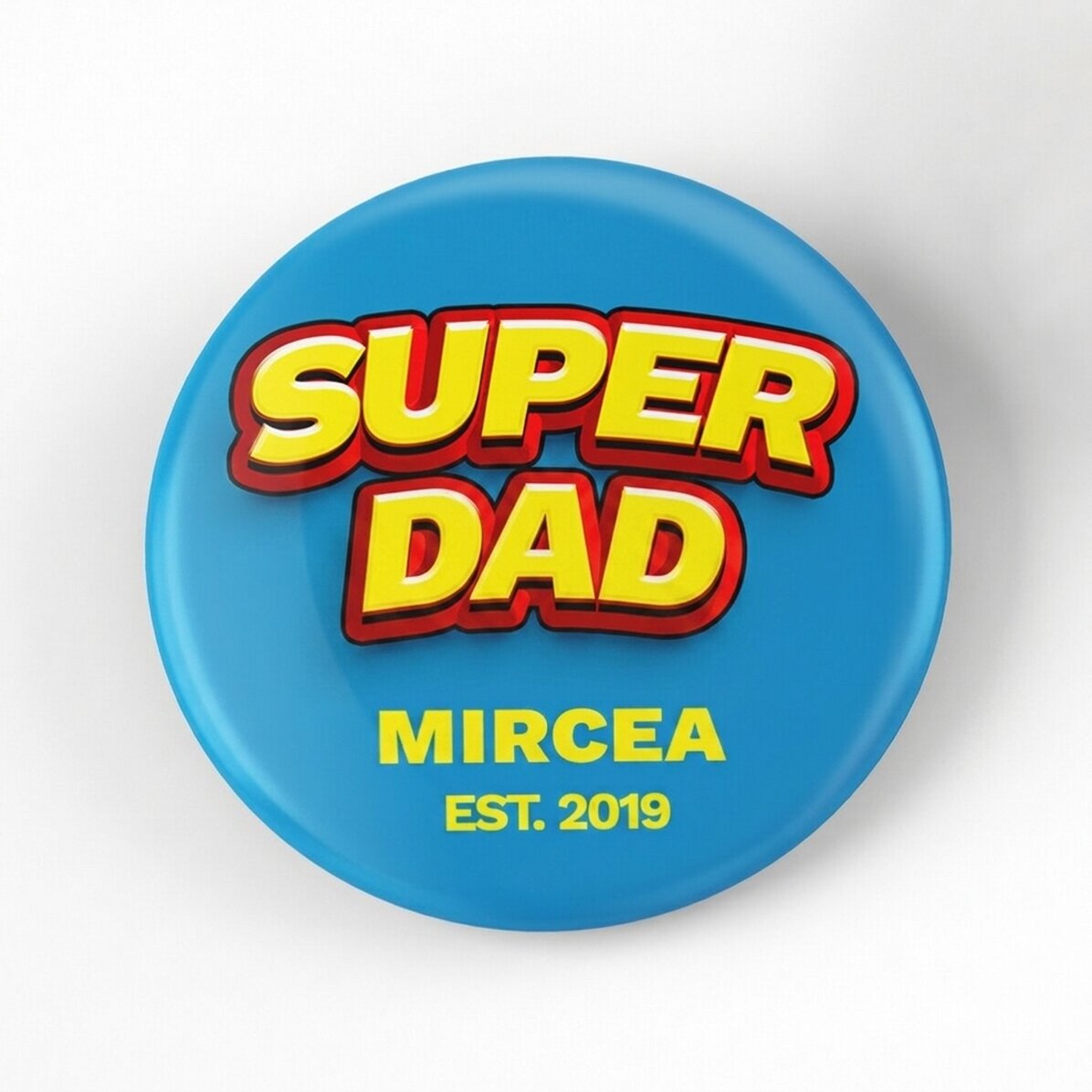 Spilla personalizzata con scritta - Super Papà
