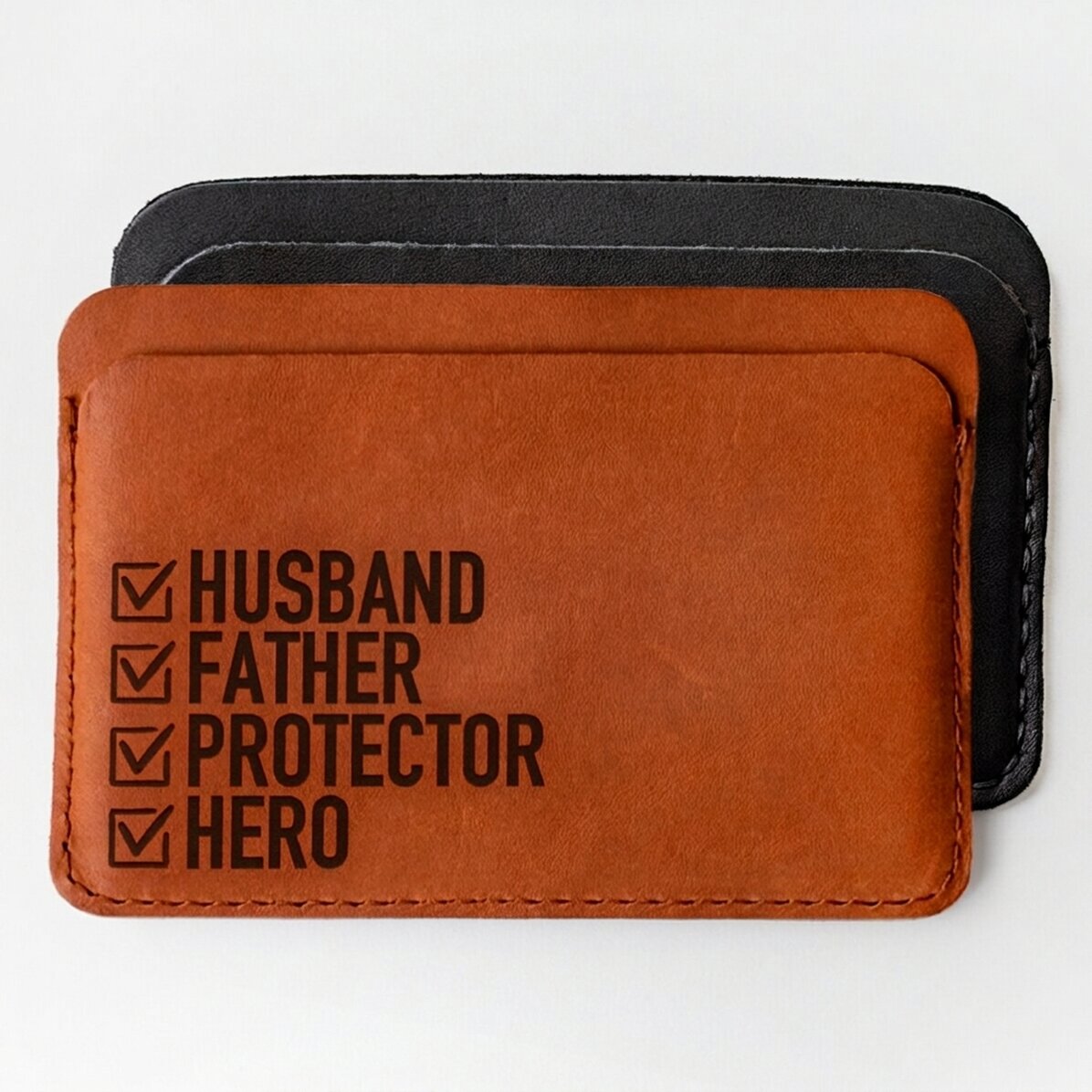 Portafoglio in pelle personalizzato con scritta - HERO