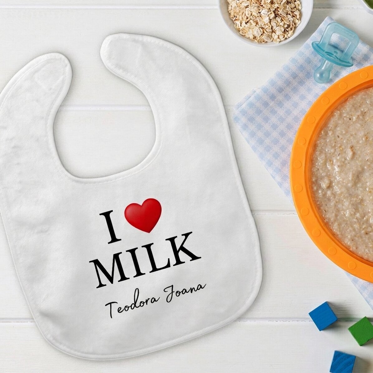 Bavetta personalizzata con scritta - I love