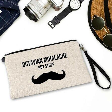 Personalised men's accessory kit with text - Moustache