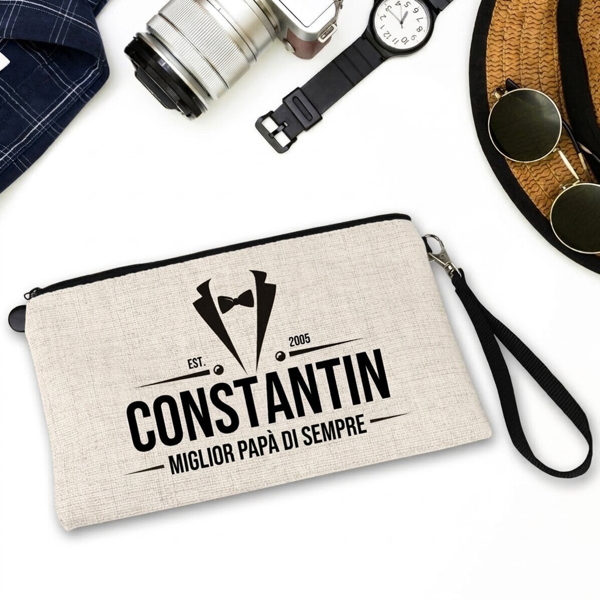 Set di accessori da uomo personalizzato con scritta - Elegant
