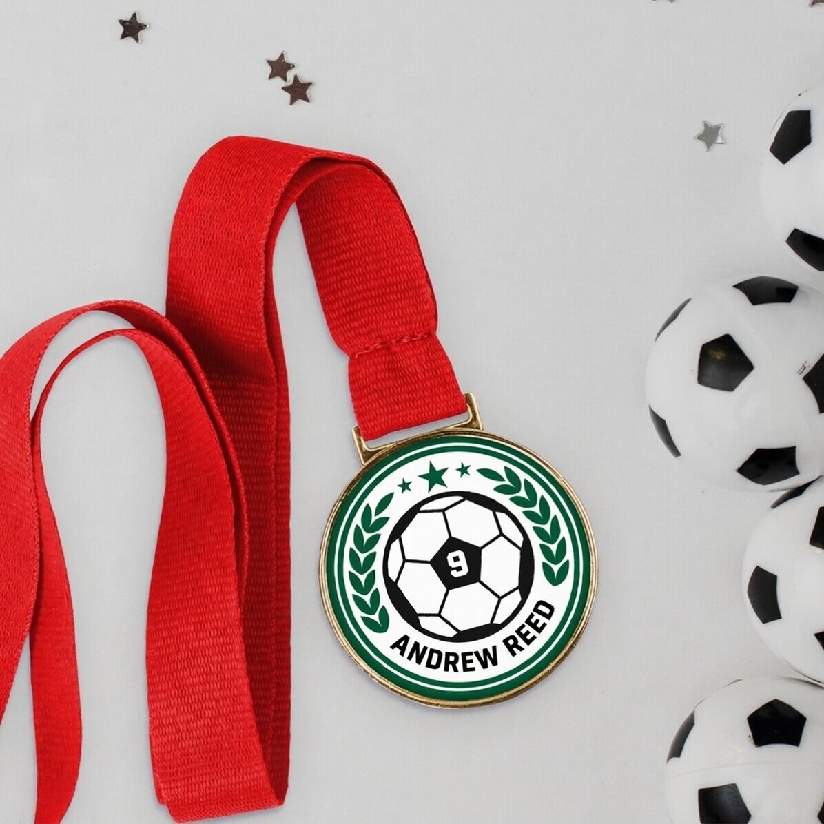 Medaglia personalizzata con scritta - Calcio