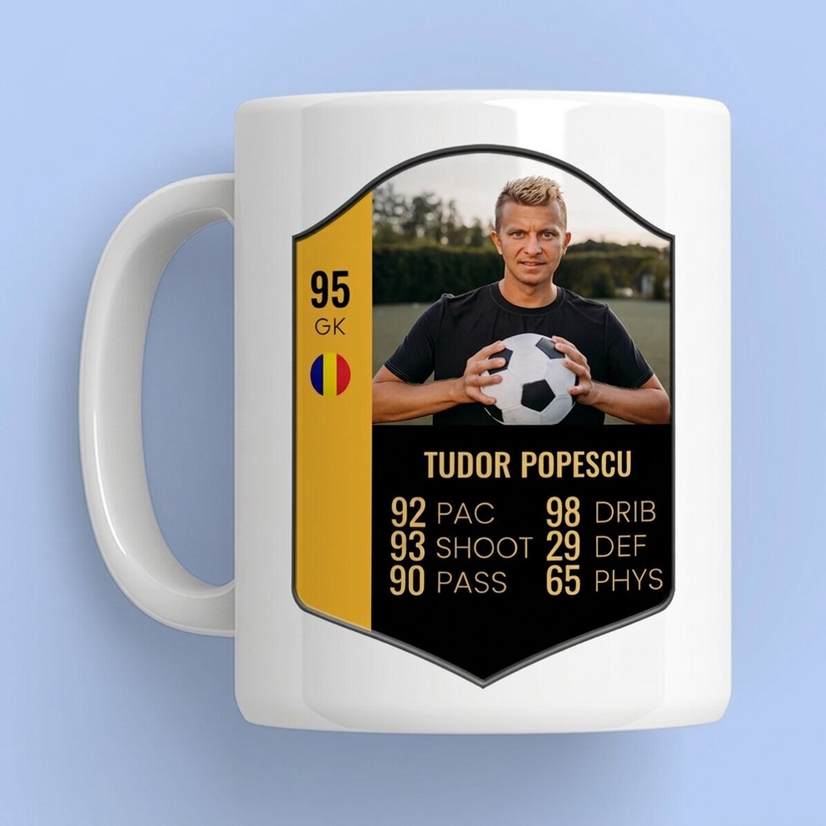 Tazza personalizzata con foto e testo - Scheda FIFA
